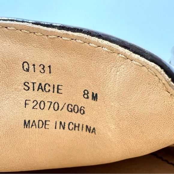 Coach dress shoes Stacie Q 131 Sz 8M Brown F2070/G07 buckle flats comfort - Picture 5 of 8